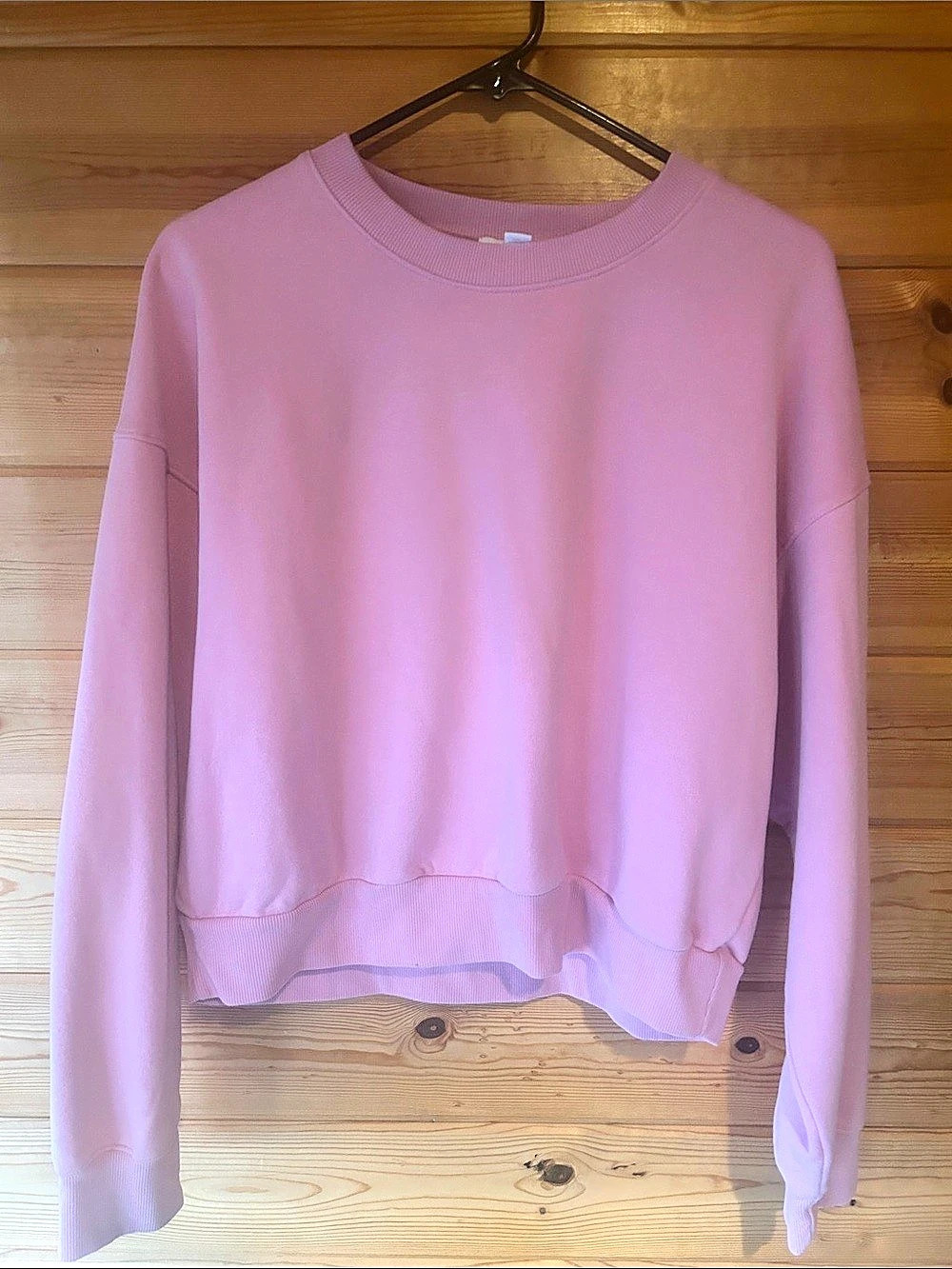 Beyond Yoga On The Go Crewneck Sweatshirt Pink Crewneck Sweatshirt Size Medium
